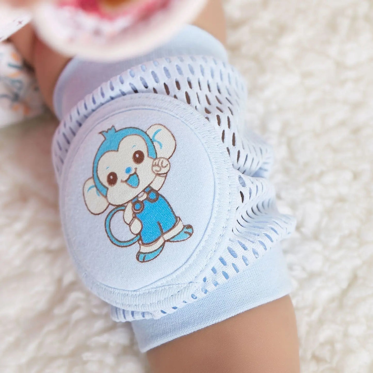 1 Pair Baby Knee Pads Leg Warmer Safety Bear Girl Boy Kids Accessories Crawling Gaiter Toddlers Protector Infant Animal Cushion