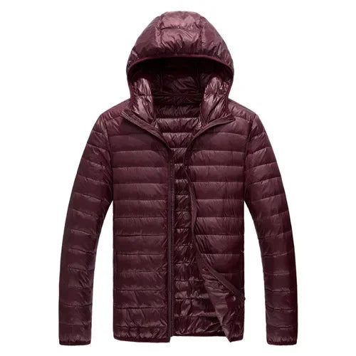 2024 Fall And Winter New Collar Lightweith Warm Down Jacket Royal Blue Black Gray Green Male Down-Filled Coat  Large Size Does N