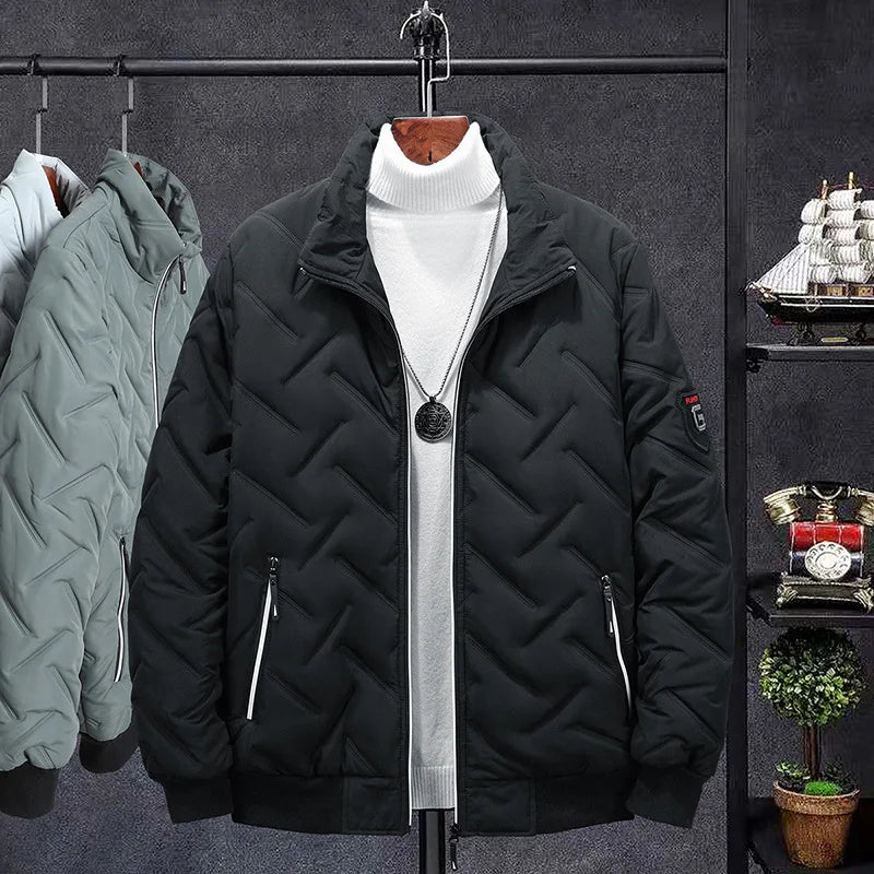 2025 Men's Warm Padded Jacket Autumn Winter Slim Fit Male Coat Casual Baseball Clothes Parka for Men Clothing Windbreaker 5XL