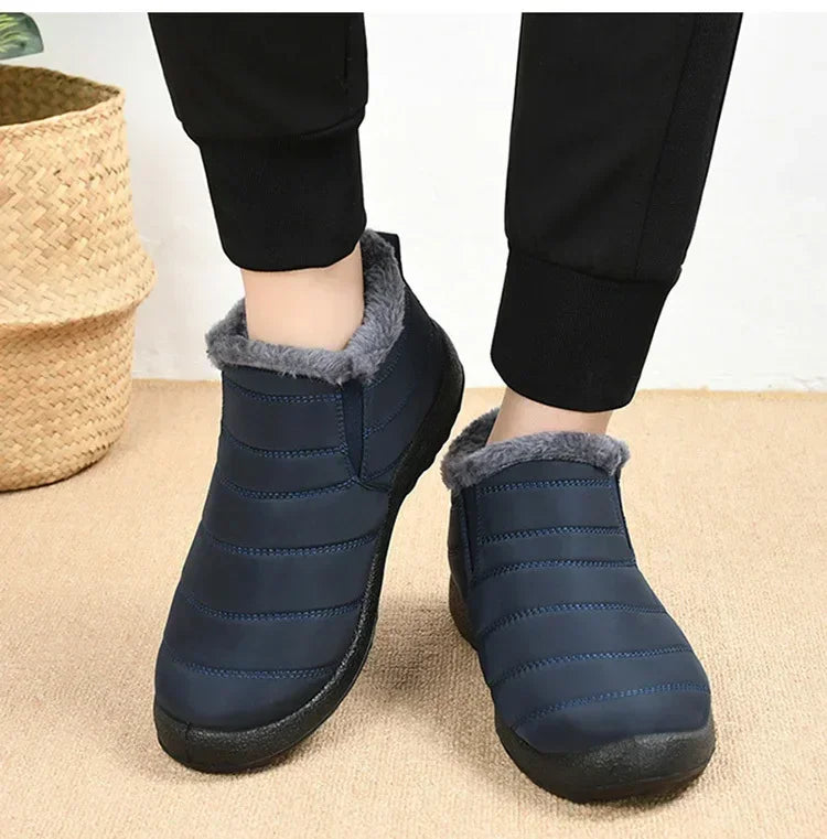 Waterproof Winter Boots for Women New Plush Snow Boots Women Ankle Boots Warm Black Couple Cotton Couples Platform Shoes