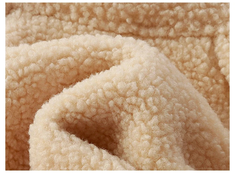 Childrens Clothing Lamb Wool Jacket with Wool Jacket for Boys and Girls Autumn and Winter New Styles Kids Clothes