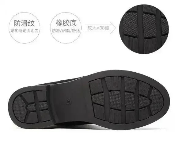 Nuevas botas de nieve cálidas y afelpadas para mujer, informales, planas, combinables, de algodón, a la moda, con cremallera lateral, zapatos de invierno, botas altas hasta el muslo, negras