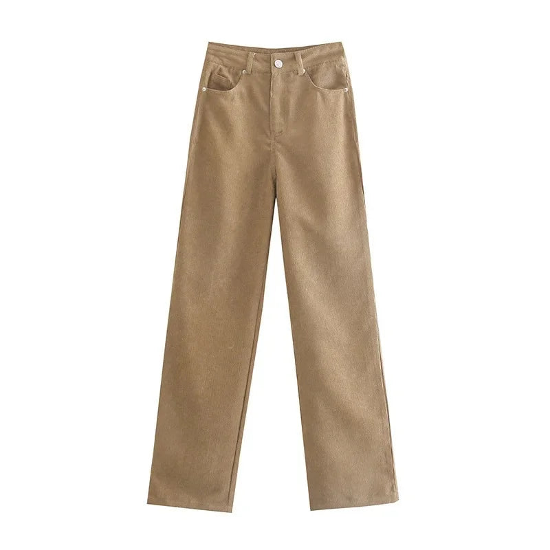 Pantalones vaqueros adelgazantes de cintura alta para mujer, holgados, estilo coreano, de pierna recta, versátiles y drapeados.