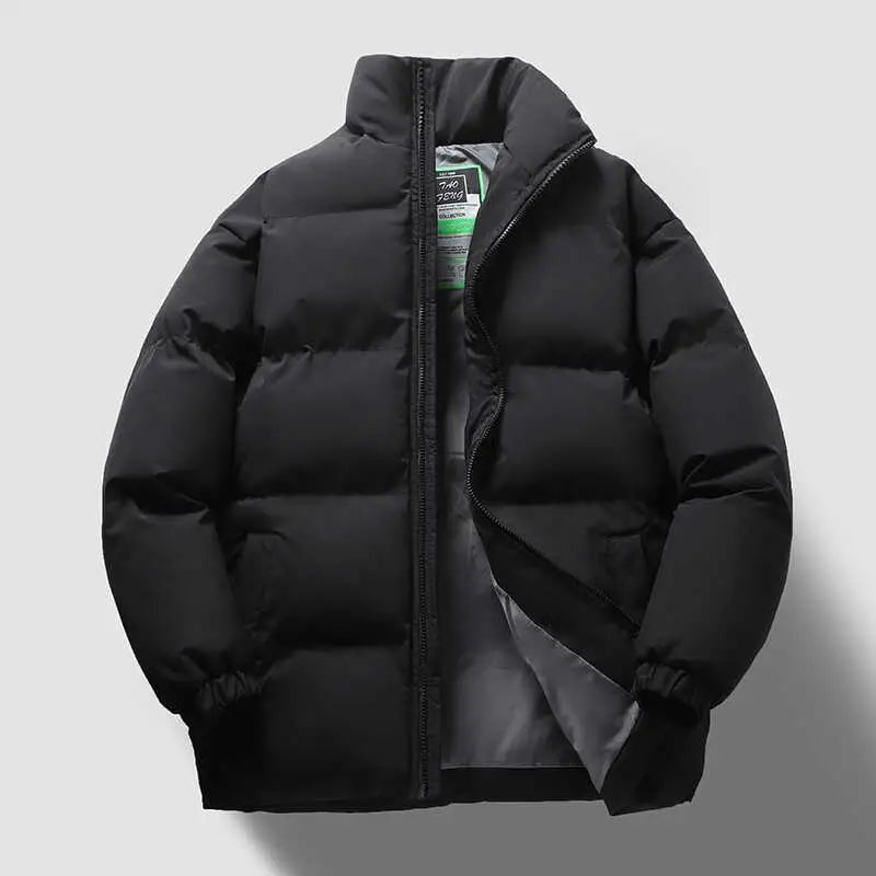 Down Jacket Cotton-padded Clothes Winter Thickened Cotton-padded Coat New Men And Women Couple Chopsticks Casual Youth Warm O...