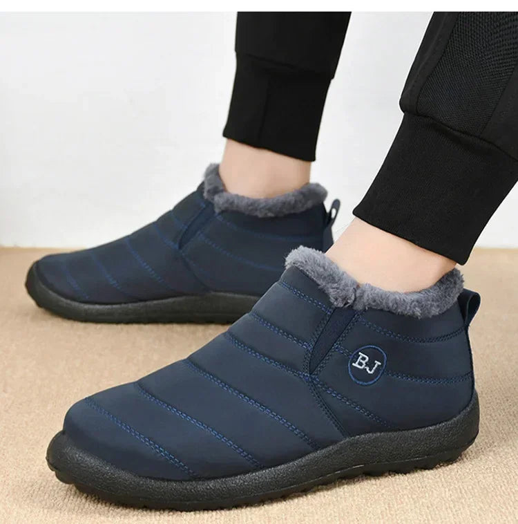 Waterproof Winter Boots for Women New Plush Snow Boots Women Ankle Boots Warm Black Couple Cotton Couples Platform Shoes