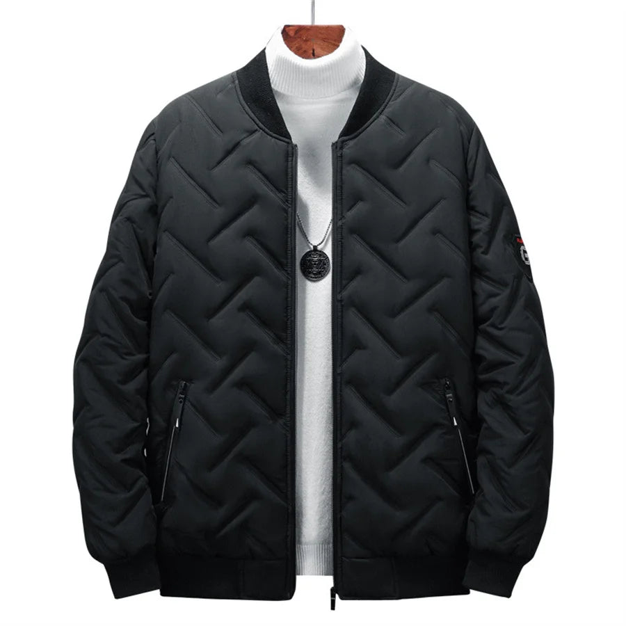 2025 Men's Warm Padded Jacket Autumn Winter Slim Fit Male Coat Casual Baseball Clothes Parka for Men Clothing Windbreaker 5XL