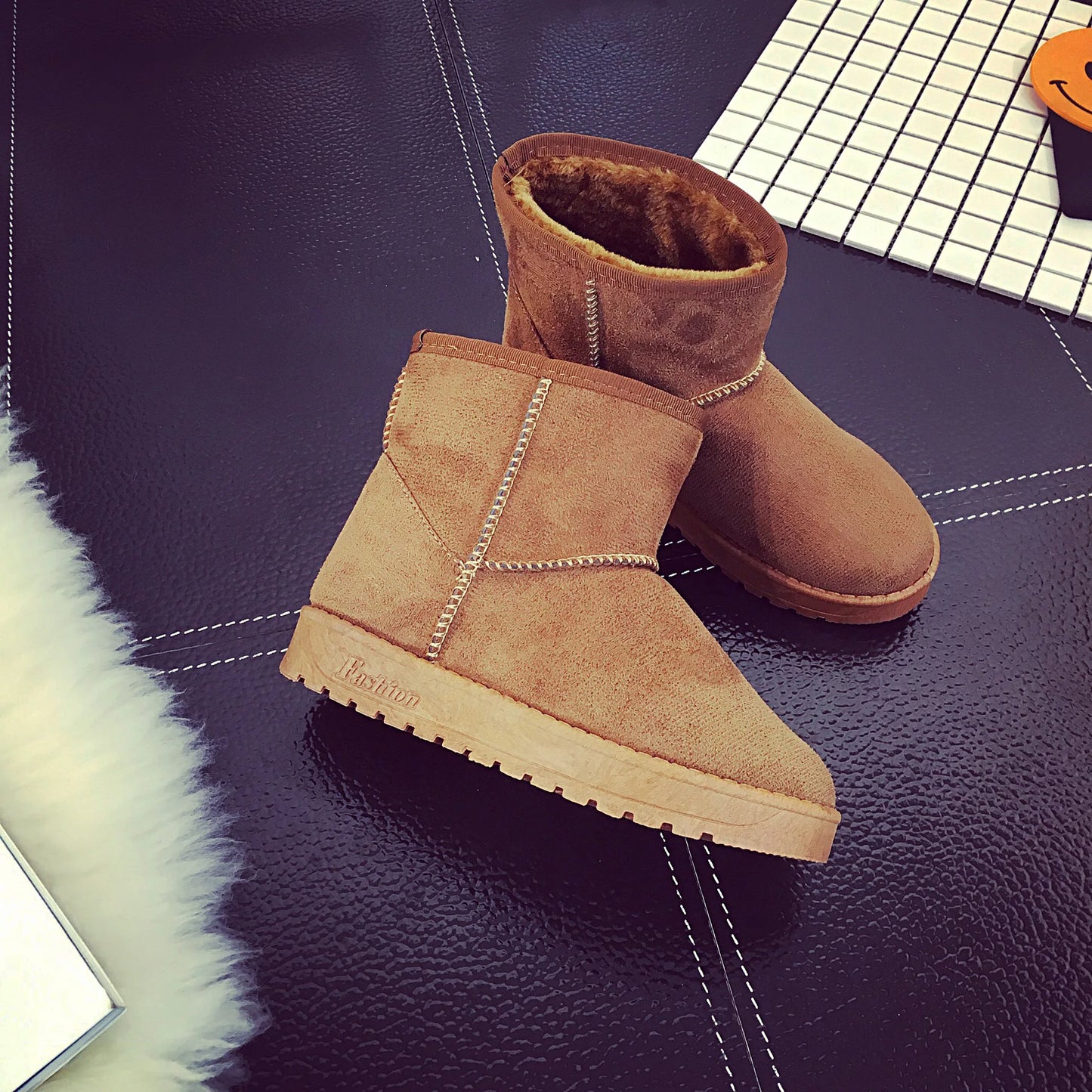 Women Snow Boots Australia Classic  Women Ankle Boots Customized Winter Faux Fur Women Shoes