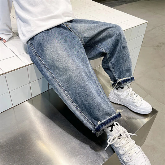 Pantalones vaqueros largos para niños, algodón, primavera otoño 2024, para bebés, adolescentes, ropa de abrigo de alta calidad.