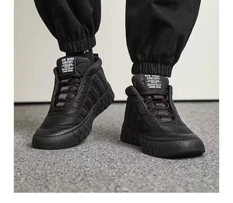 Winter Cotton Shoes Men's New Cotton Boots Outdoor Cold Resistant Men's Shoes Anti Slip Snow Boots Thick Warm Casual Shoes