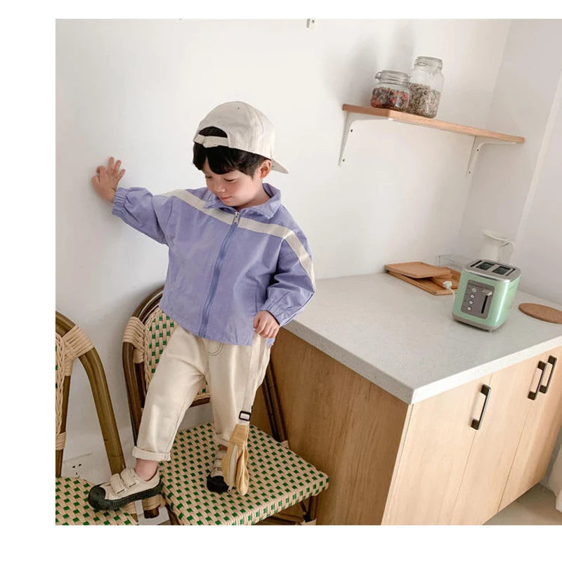 Pantalones vaqueros holgados para bebé niño y niña, nueva moda, estilo coreano, casuales, de color sólido, pantalones vaqueros para primavera y otoño para niños de 1 a 7 años.