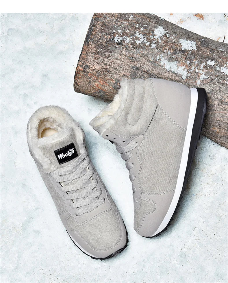 Botas de hombre, cómodas, de invierno; botas de hombre, cálidas, zapatillas de invierno, botas de nieve, impermeables, botines unisex de invierno para hombre.