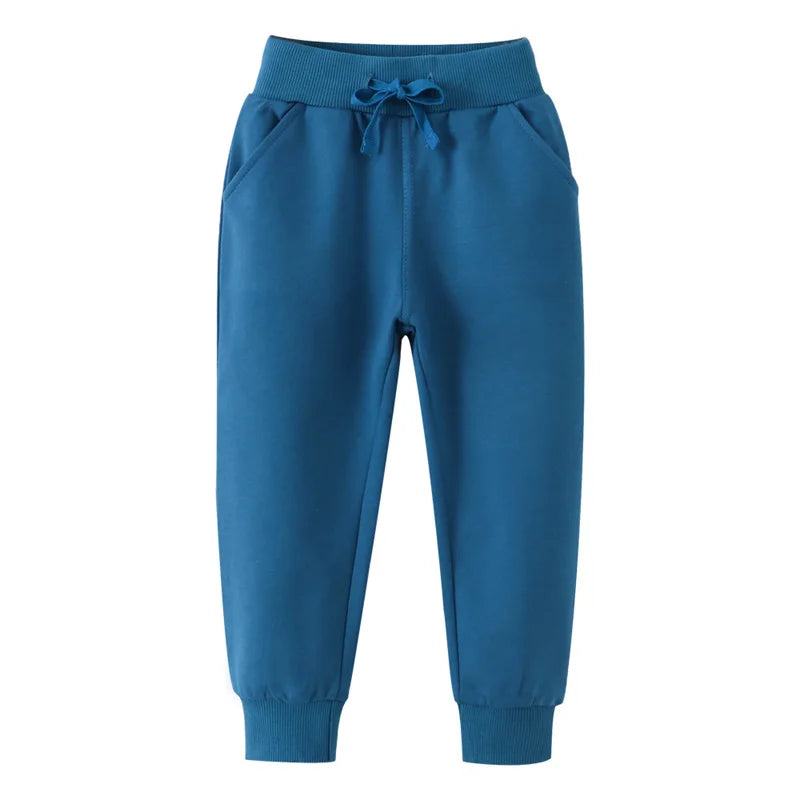 Jumping Meters 2-7T Yellow Children's Trousers Pants Plain Hot Selling Boys Girls Sweatpants Kids Sweatpants