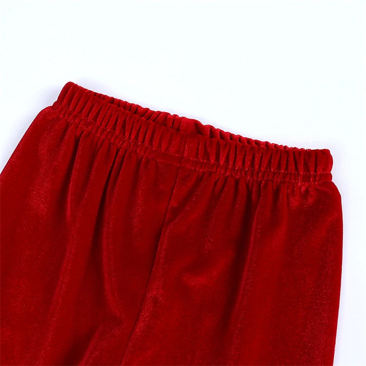 Christmas Baby Boy Girl Red Pajamas Sets For New Year Velvet Kids Family Match Pyjamas Bathrobe Outfits Children Pjs Homewear