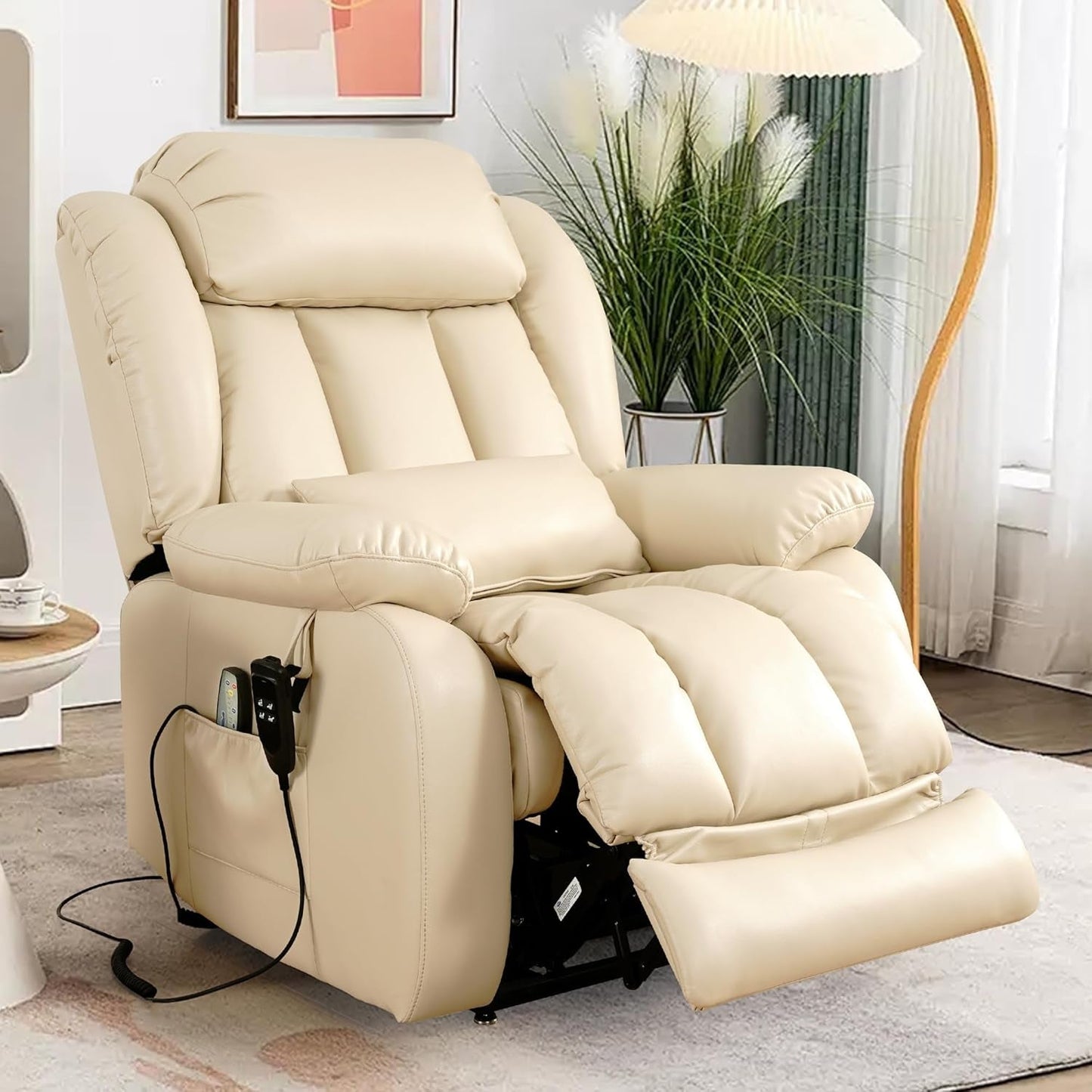 Large Reclining Lift Chair With Dual Motor Massage